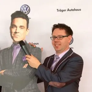 off/on-air Moderator & DJ Jörg Werner @ AVantGardeShowservice & Clown Woody
