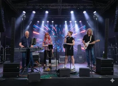 Partyband-Lampenfieber
